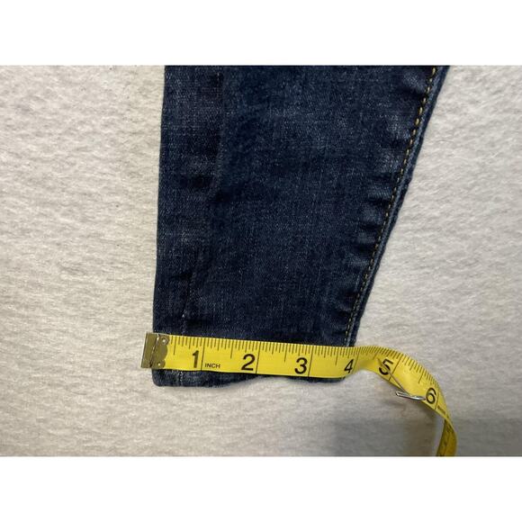 No Boundaries Jeans Juniors 1 Blue Super High Rise Distressed Skinny Stretch - Picture 7 of 10